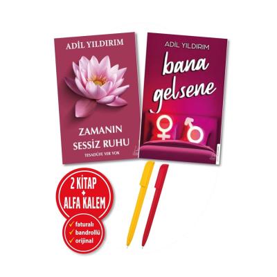 Alfa Kalem+ Adil Yıldırım 2 Kitap YENİ (Zamanın Sessiz Ruhu+Bana Gelsene) Edebiyat Deneme Destek