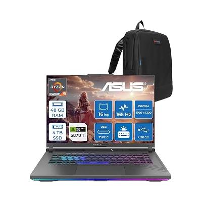 Asus Rog Strix G16 G614PR-RV050 Amd Ryzen 9 8940HX Aı 48 GB GB 4tb SSD 12 GB/RTX5070Tİ Gddr7 140W 16" Wuxga 165Hz 300NİTS Freedos Taşınabilir Bilgisayar WRV050F23+ZETTAÇANTA