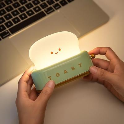 Çocuk Gece Lambası Emzirme Işığı Bebek Odası,Dokunmatik Kontrol, USB Şarjı (BPA İÇERMEZ) (Tost Makinası)