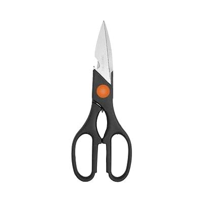 Çok Amaçlı Mutfak Makası, Paslanmaz Çelik Bıçak, Ergonomik Tasarım, Siyah