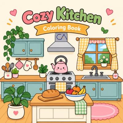 Cozy Kitchen Coloring Book: Warm and Relaxing Cooking Scenes for Teens and Adults (Coloring Life Collection)