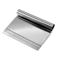 FETHİYE TOPTAN Çelik Spatula,Metal Hamur Sıyrıcı,Pasta Sıyırma Aparatı,Hamur Dilimleyici,Pasta Ve Pastacılık İçin Çelik Şekillendirici Ve Hamur Porsiyonlayıcı