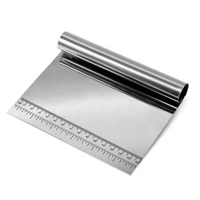 FETHİYE TOPTAN Çelik Spatula,Metal Hamur Sıyrıcı,Pasta Sıyırma Aparatı,Hamur Dilimleyici,Pasta Ve Pastacılık İçin Çelik Şekillendirici Ve Hamur Porsiyonlayıcı