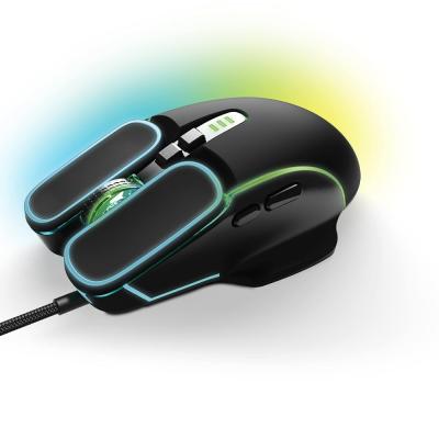 Game Punk RGB Pro LED Işıklı Oyun Faresi | Bilgisayar Faresi Kablolu 7 Düğmeli | Evrensel Kablolu Fare, 3600 DPI, Video Oyunları için Yan Düğmeler, Oyun Konsolları | PS5, XBOX, Dizüstü Bilgisayar için
