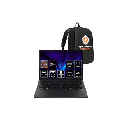 LENOVO ThinkPad P14S G5 R7-8840HS 32GB 2TB SSD Radeon 780M 14" WUXGA W11H Laptop & Çanta
