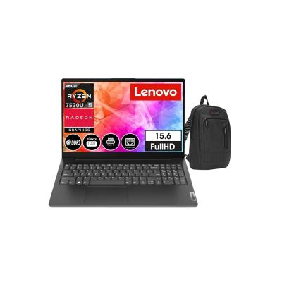 Lenovo V15 Gen4 Amn Ryzen5 7520U 16GB Ddr5 256GB SSD 15.6" WINDOWS11PRO Fhd Dizüstü Bilgisayar 882YU00QYTX09+ZETTAÇANTA