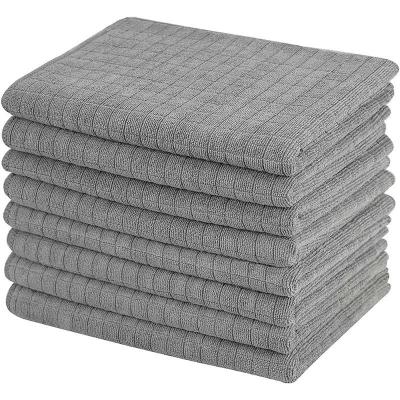 Orret Home 3 Adet Mikrofiber Kareli Mutfak Bezi, 40x40 cm, Leke ve Koku Tutmaz, 1100 GSM, Deterjanla Kullanıma Uygun, Oto Yıkama ve Toz Alma için Simli Bez x3 Adet