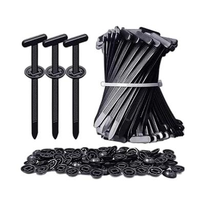 Orret Home 30 Parça T Başlı Plastik Araç Sabitleme Kelepçesi, Naylon Kablo Bağı Klips Seti, Araç Panel Tampon Sabitleme Klipsi, Kendinden Kilitli Otomotiv Kelepçe