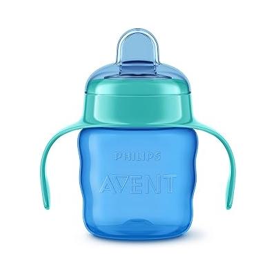 Philips Avent Eğitici Damlatmaz Bardak, 6 Ay+ Erkek Bebekler için, Yumuşak Silikon Uç, Sızdırmaz ve Kolay İçim, Tutma Saplı, BPA İçermez, Bulaşık Makinesinde Yıkanabilir, 200 ml, SCF551/05