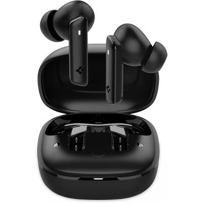 Spigen Audio TWS P20 Bluetooth Kablosuz Kulaklık - ANC Pro Aktif Gürültü Engelleme & 10mm Graphene Sürücü & 30 Saat & ENC 6 Mikrofon & Şeffaf & Gaming Mod iPX5 Black - ASD07888