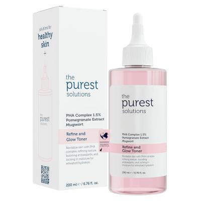 The Purest Solutions Hassas Ciltler İçin Arındırıcı ve Aydınlatıcı PHA Pembe Tonik