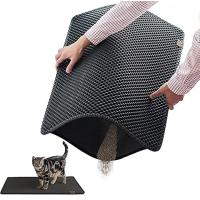 Busstier Elekli Kedi Tuvalet Önü Paspası, Kedi Kumu Paspası, Evcil Hayvan Hijyenine Özel Tasarım, Kolay Temizlenebilir ve Toz Tutucu