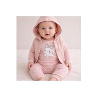 MYZİ STORE Kız Bebek%100 Pamuk 3'lü Takım Kuş ve Çiçek Nakış Desenli BEDEN: 03-36-69 AY